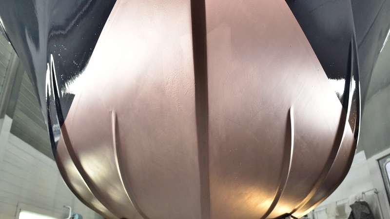 Unterwasserschiff Unterwasserschiff eines Segelboots